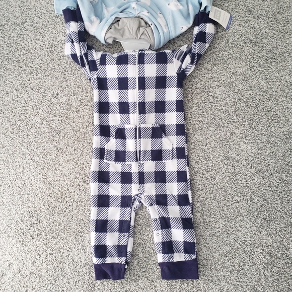 Hudson Baby 2 Hooded Fleece jumpsuits, 24 months - Picture 6 of 10
